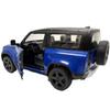 Land Rover Defender 90 Blue KINSMART Pullback Mini Car 1/36