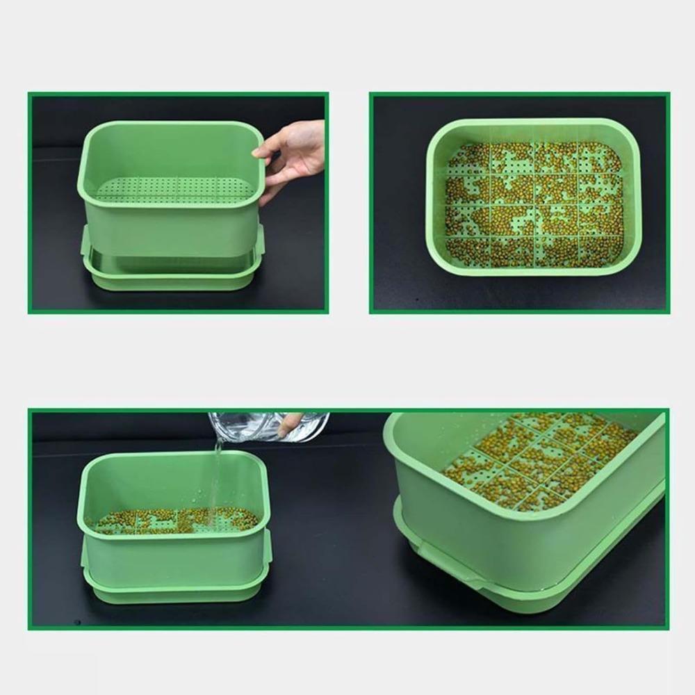 Sprouts Maker, Multifunctional Sprout Maker, Sprouts Machine, Sprouts Growing Kit, Seed Sprouting Kit, Roof Vegetable Planting Box (Green)