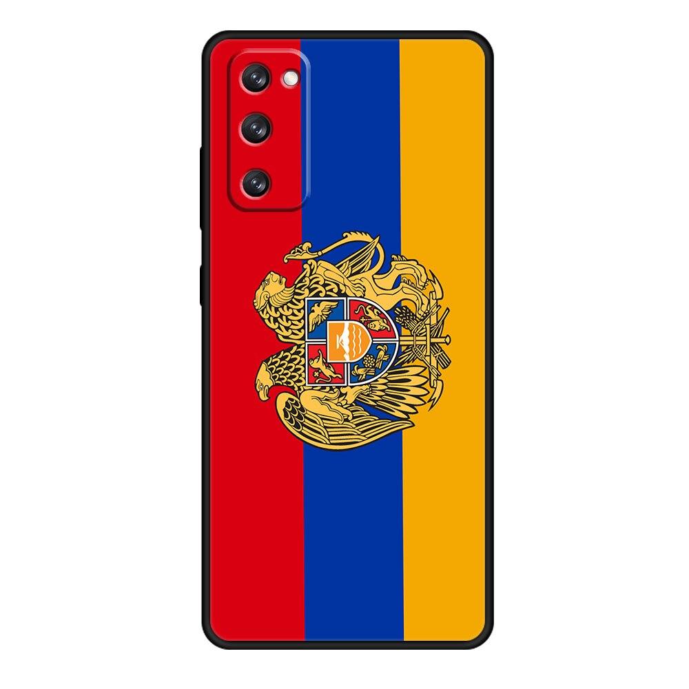 For Samsung Galaxy S20 FE 2022 S10e S22 Ultra 5G S21 Plus S8 S10 S9 S7 Armenia Armenians Flag Silicon Coque