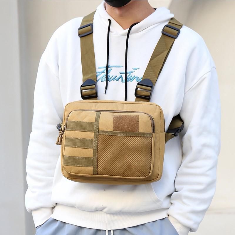 Camouflage Tactical Chest Vest Backpack for Running and Sports