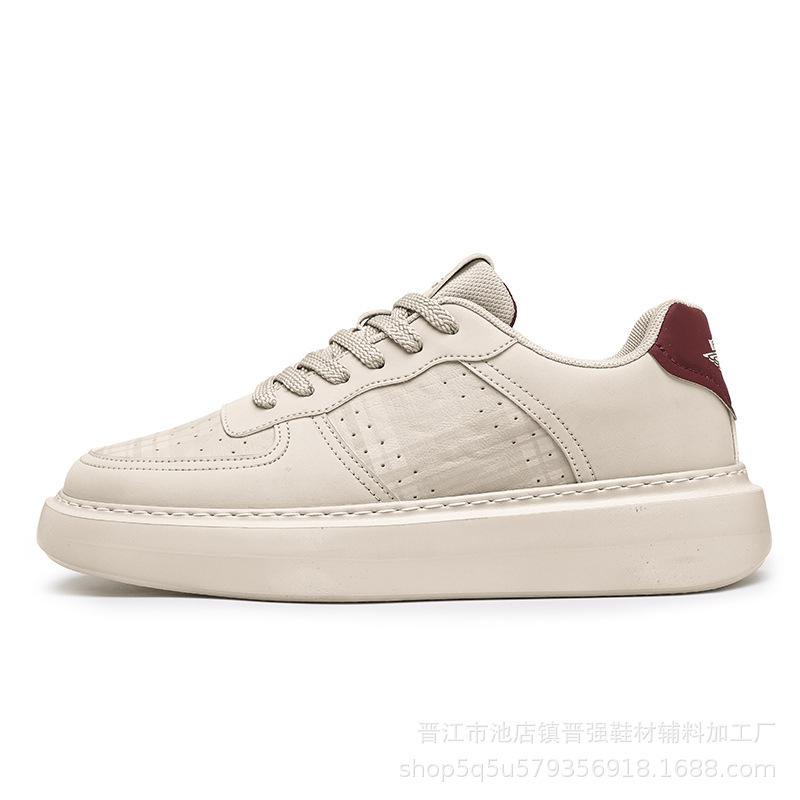 

High-quality men s rubber and plastic fashion casual style shoes fashion versatile sports shoes outdoor height-increasing small white tide shoes 44