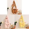 Adorable Plush Giraffe Shoulder Bag For Girls Cute Cartoon Crossbody Doll Bag