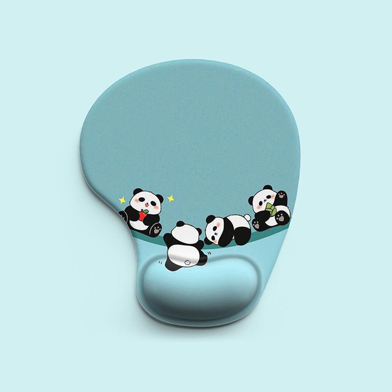 

1 шт. Мультяшное животное Силиконовая подставка под запястье Подставка под мышь Настольный коврик Коврик для мыши Устойчивый к пятнам Компьютерные аксессуары