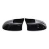 Pair Black Rear View Mirror Cover Trim For BMW X5 F15 X6 F16 2014-2018 15 16 17