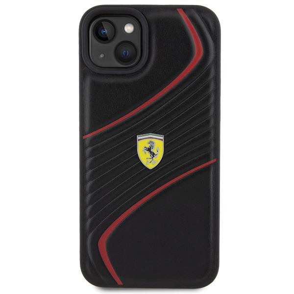 Ferrari Fehcp15Mptwk Iphone 15 Plus / 14 Plus 6.7 Czarny/Black Hardcase Twist Metal Logo
