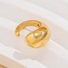 1Pcs Punk Gold Color Water Drop Half Empty Clip Earring For Women Fashion Metal Smooth C-Shaped Thick Ear Cuff Jewelry Gifts