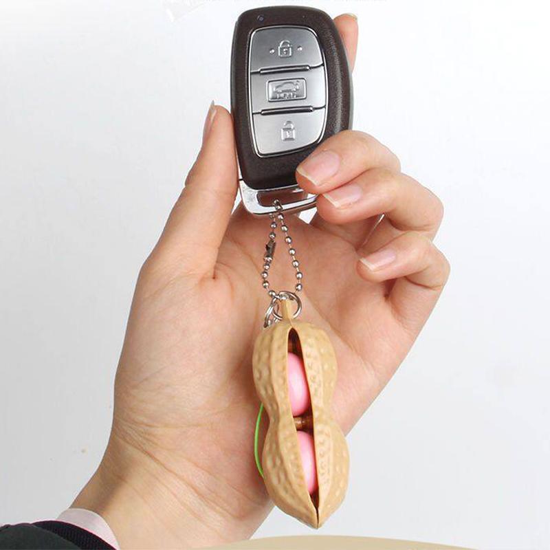 Fingertip Toy Soft And Cute Edamame Keychain Stress-relieving Squeezing Pea Adorable Stress-relieving Toy