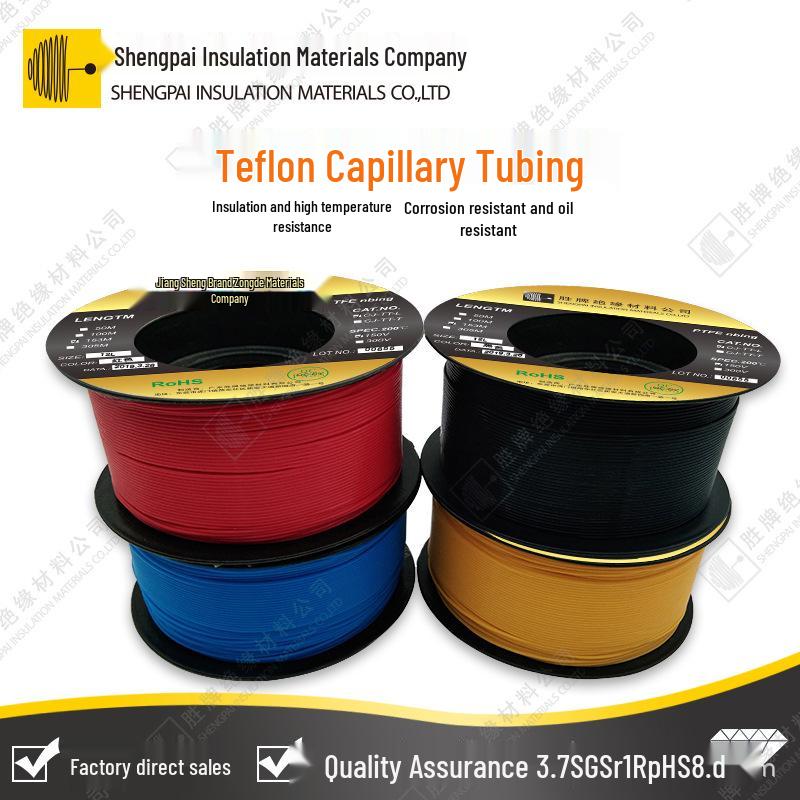 Colored L-Shaped PTFE Teflon Capillary Tube Insulation