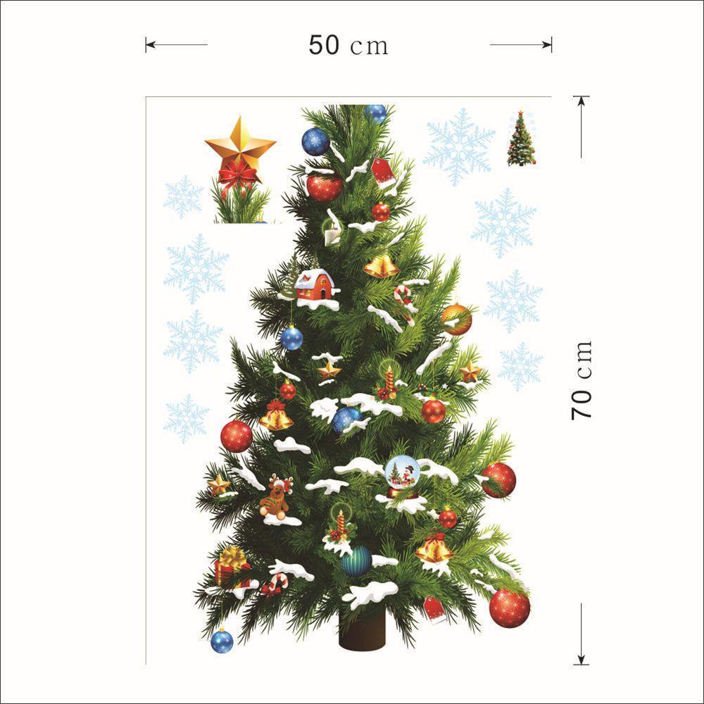 Snowman DIY Merry Christmas Door Posters Glass Wall Decals Xmas Tree Window Decals Wall Stickers