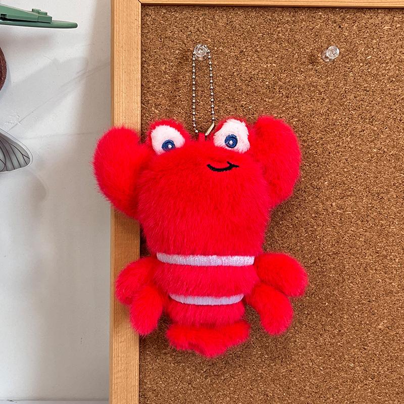 1Pcs Soft Simulation Animal Whale Small Pendant Turtle Ocean Animal Plush Keychain Starfish Pp Cotton Plush Toy Home Decoration