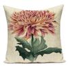 Polyester Cojines Decorativos Para Sofa Farmhouse Decor Flower Floral Pillow Cover Decorative Cushion Cover For Living Room