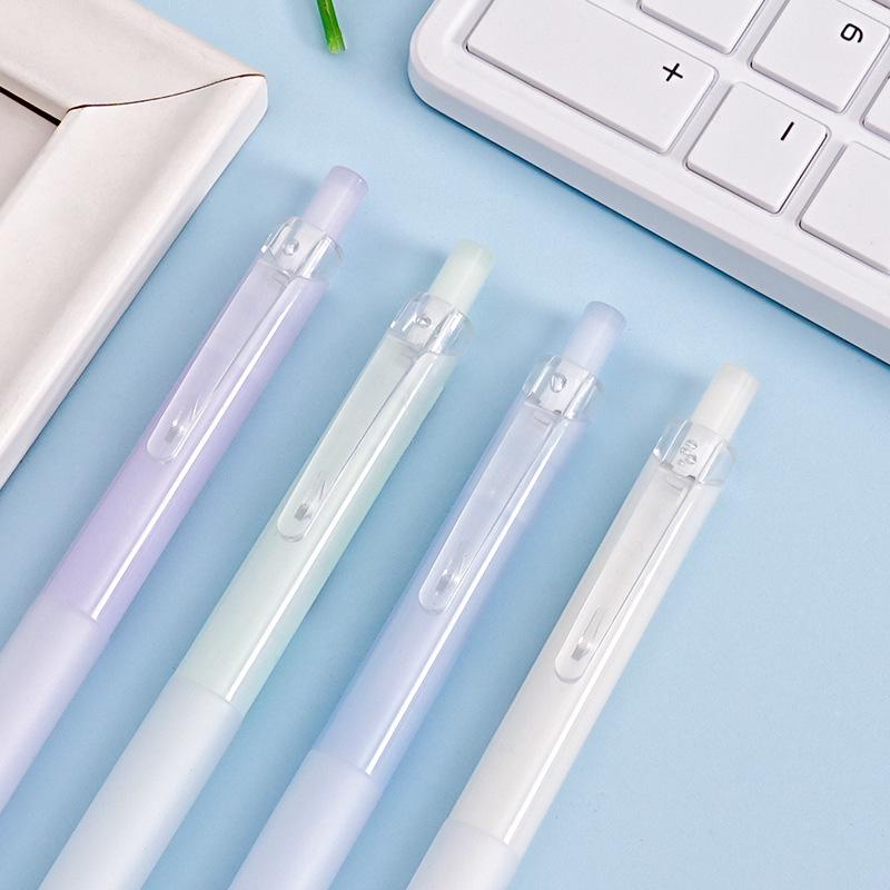 Elegantní 0,5mm černá tichá kuličková tužka s tlačítkovým mechanismem pro studenty