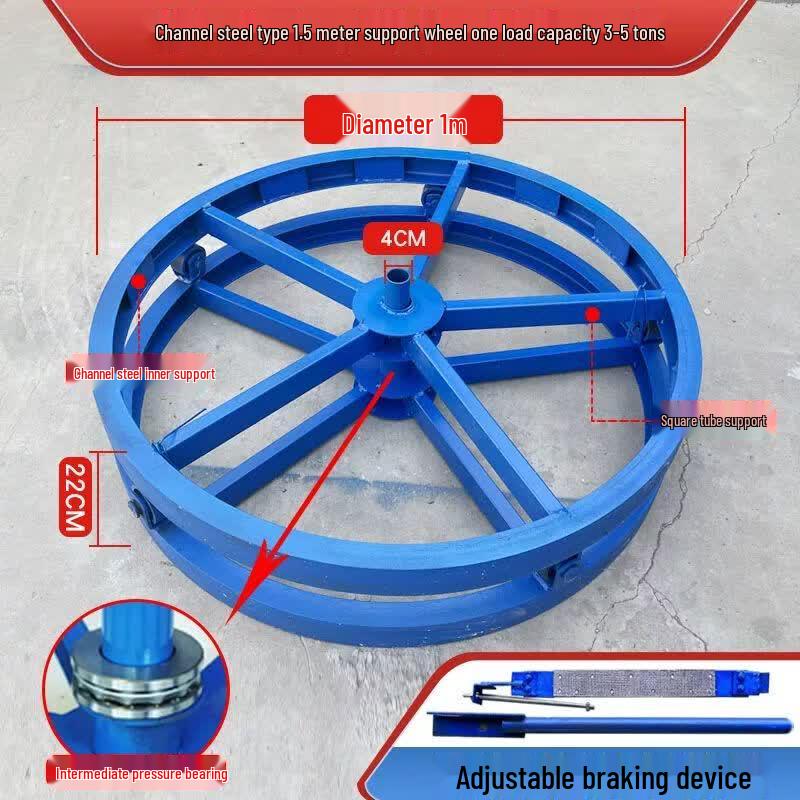 Reinforced Horizontal Cable Release Reel with Brake
