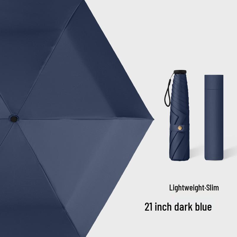 Ultra-light Carbon Fiber Sun & Rain Umbrella - Lightweight, Three-fold, UV Protective Parasol.