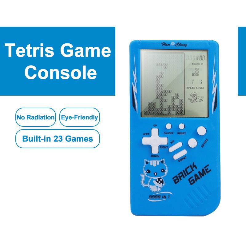Retro Tetris Handheld Game Console with Large Screen for Kids - Retro 80s/90s Classic Electronic Toy