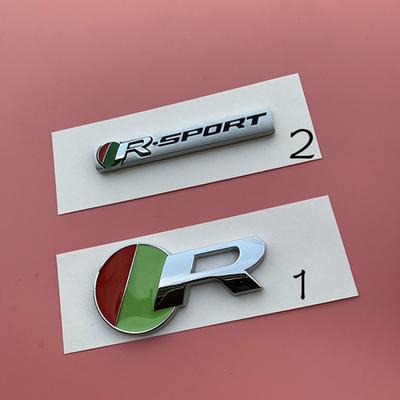 R Зеленый Красный Значок R-Sport Bar Эмблема Наклейка для XE F-PACE Fender Багажник Стайлинга Автомобилей Ремонт Спортивного Автомобиля Высокопроизводительная Наклейка