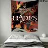 Game Characters of Hades Wall Hanging Printed Fabric Blanket Decorative Tapestries for Bedroom Living Room Home Decor