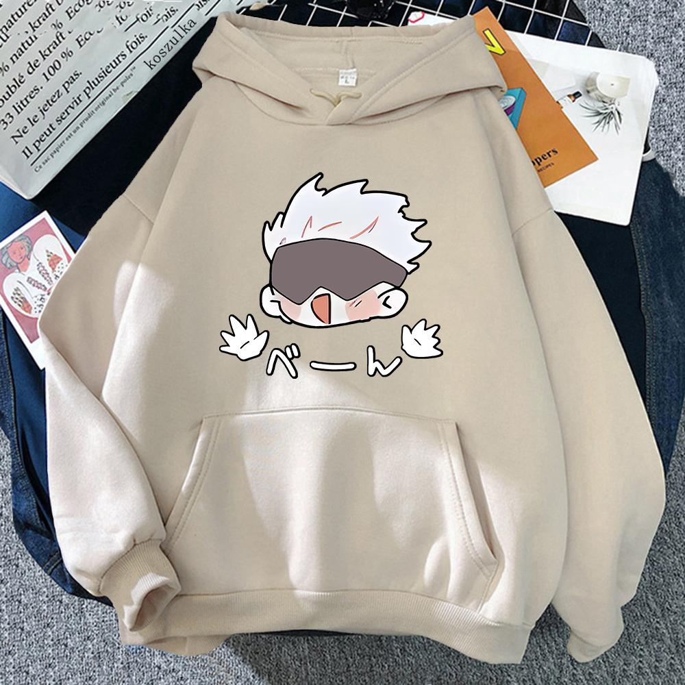 Unisex Jujutsu Kaisen 2 Hoodie Harajuku Funny Kawaii Satoru Gojo Hoodies Japanese Anime Pullovers Sweatshirts For Women Trendy