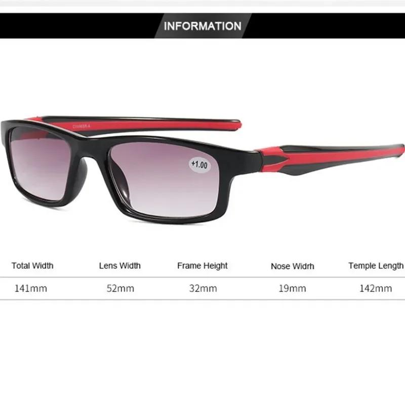 Men Women Luxury Square Reading Glasses UV Protection Sunglasses +1 0 +4 0 Fashion Sports Eyewear