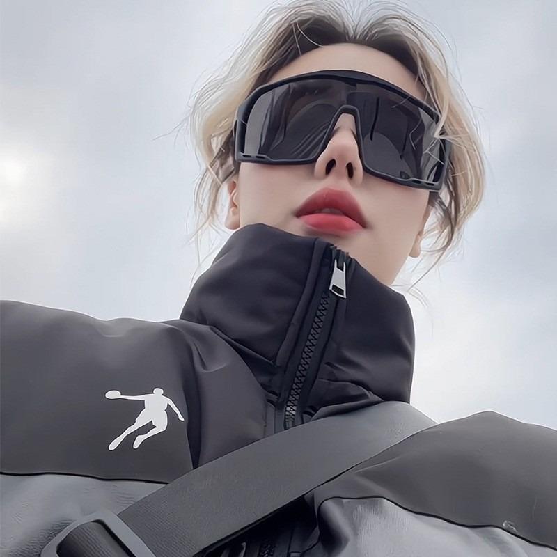 Men Square UV400 Cycling Sunglasses Bike Shades Big Frame Sunglass Outdoor Bicycle Glasses Male Goggles