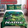 3pcs Duvet Cover Set (1*Duvet Cover + 2*Pillowcase, Without Core), Custom Name Ben 10 Cartoon Pattern Bedding Set, Home Bedroom Decor Gift