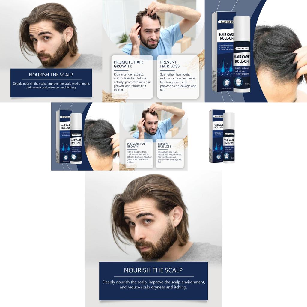 East Moon Scalp Roller Essence Nourishing Treatment For Thinning Hair Enhances Hair Density
