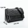 Luxury Oil Wax Leather Retro Chain Messenger Bag - Women's Genuine Leather Classic Trend