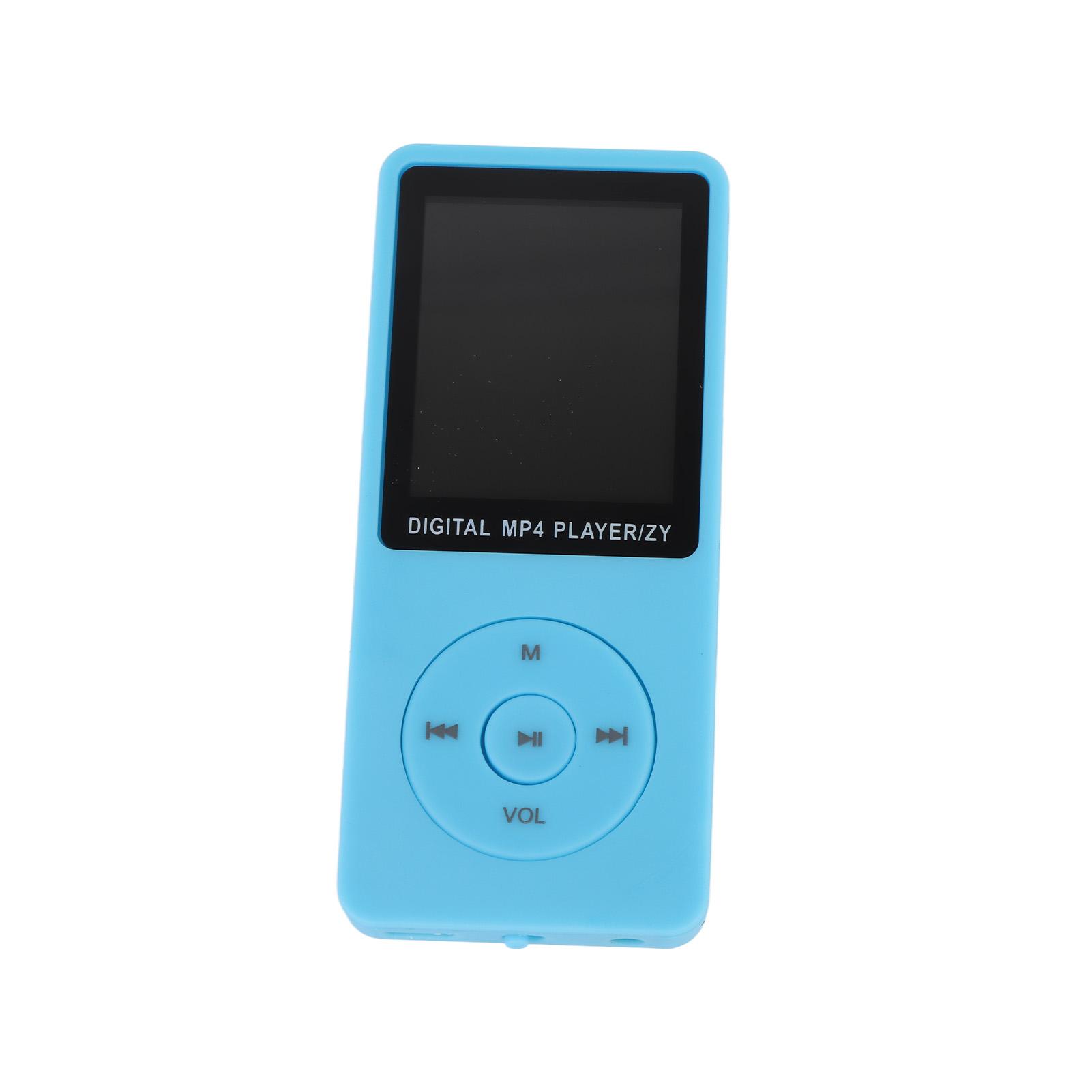 

MP3 Player Ultra Thin Music Player 1.8in Screen Portable MP3 Music Player with FM Radio Voice Recorde for Kids Adult светло-синий