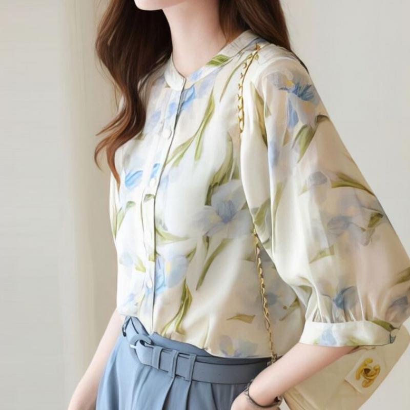 Klache Floral Sheer Mood Blouse B6m0014