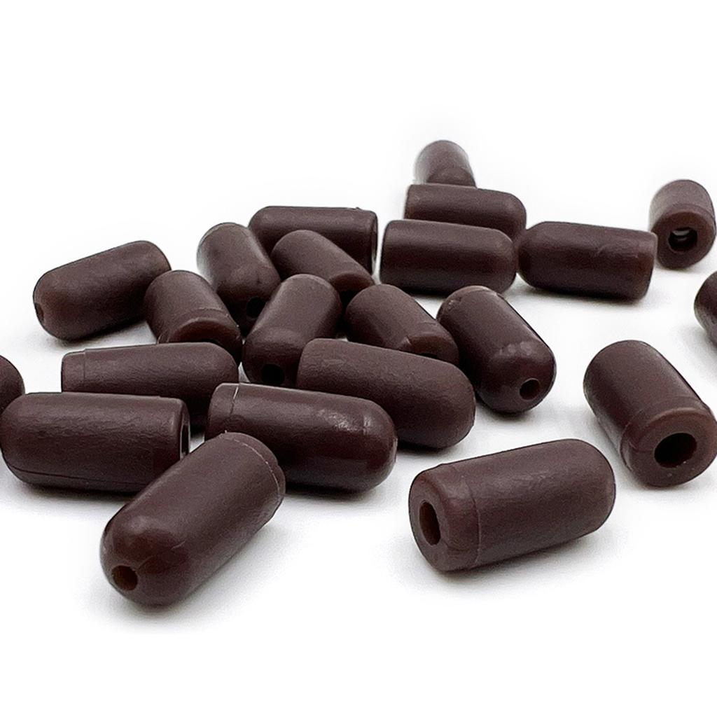 50 Pcs Soft Rubber Fishing Beads Cylinder Shaped Plastic Rigs Beads Carp Fishing Gear Accessories Fishing Baits Eggs