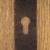 BRISTOL AGED door handle with a plate for a 72mm insert