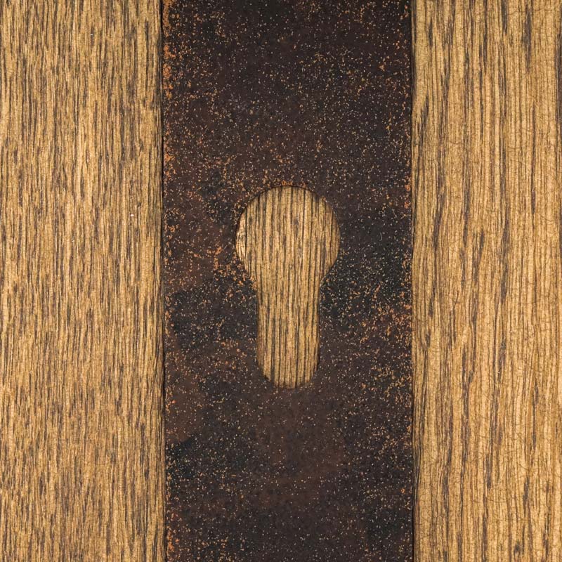 BRISTOL AGED door handle with a plate for a 72mm insert