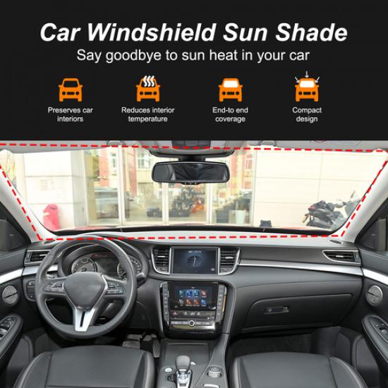 Car Sun Shade Windshield Window Sunshade Cover For Infiniti QX50 2016-2024