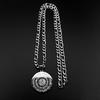 Ayatul Kursi Quran Arabic Letter Round Pendant Necklaces for Women Men Stainless Steel Gold Color Islamic Muslim Chains Jewelry