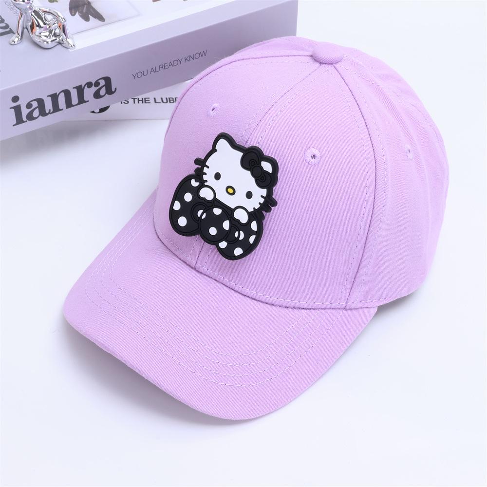Girls' Spring and Summer Princess Sun Protection Cat Baseball Cap