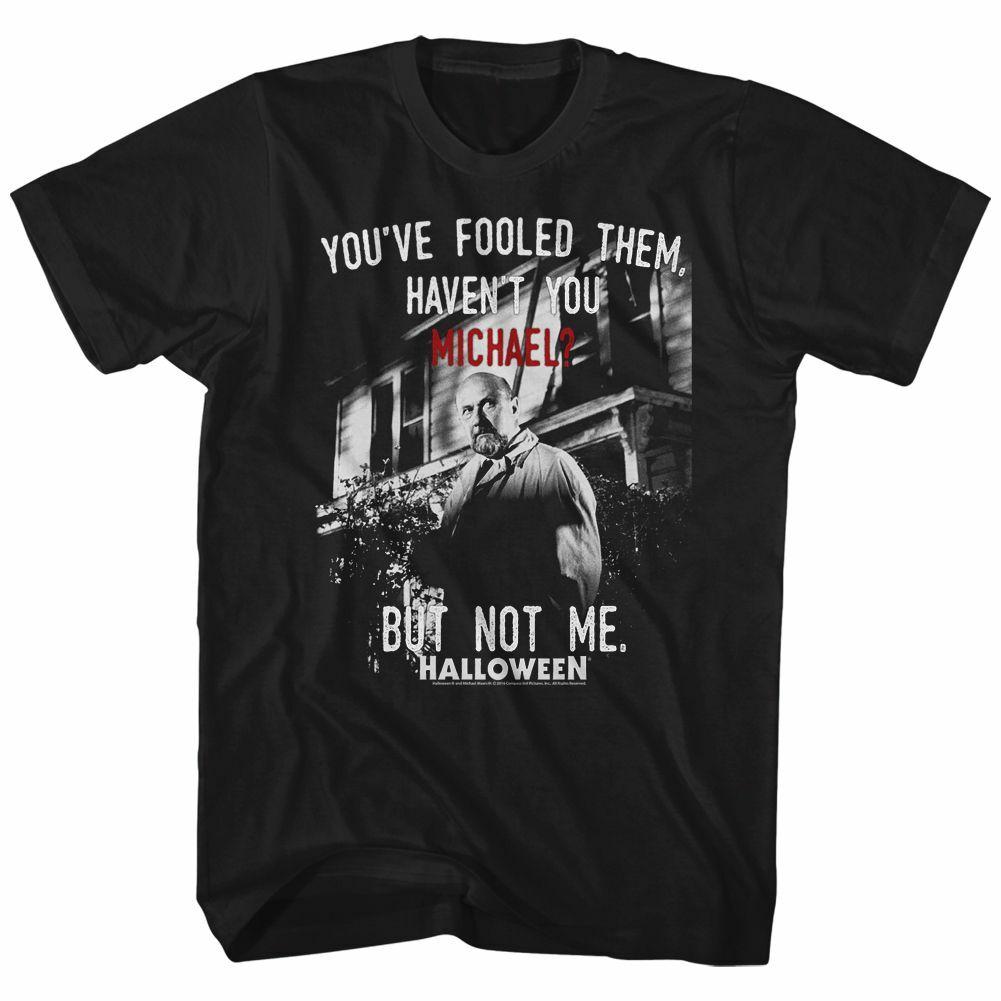 Halloween Not Me Black Adult T-Shirt S