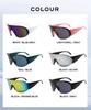 Windproof UV-Protection Sunglasses: Stylish Unisex Large Frame for Outdoor Fashion