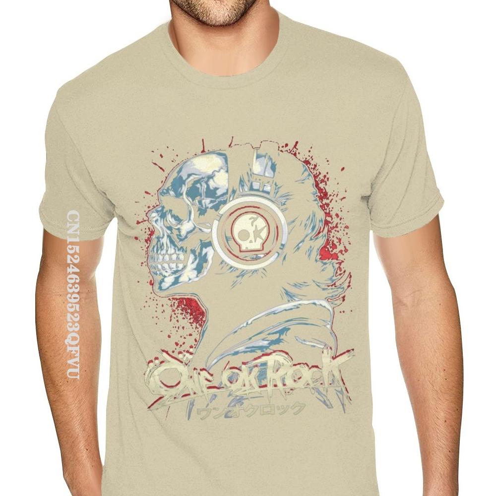 Cheapest One OK Rock T Shirt Hip Hop Rock Shirt For Men Plus Size T Shirt Cotton Tops T Shirt Funny Man Top T-shirts Customized