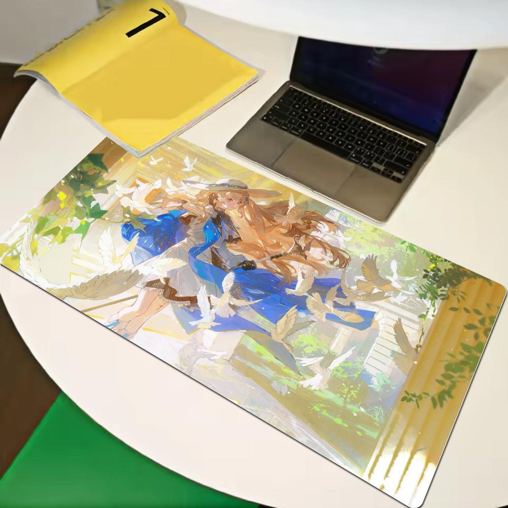 Hd Phoebe Wuthering Waves Roles Anime Mouse Pad Computer Table Pc Gaming Accessories Cushion Pad Xxl Antislip Comic Mouse Pad