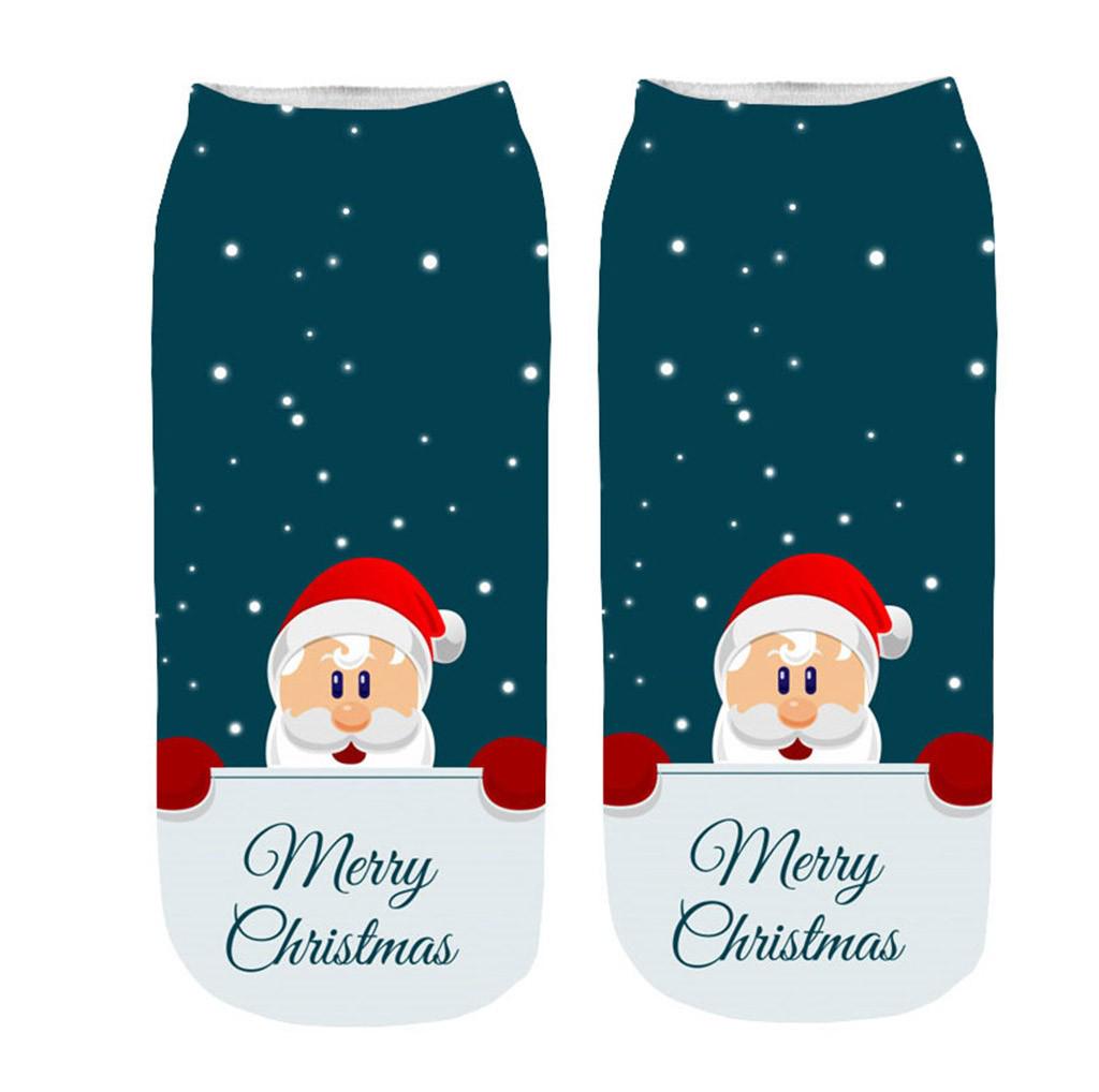 iNoDoZ Unisex Casual Work Business Socks 3D Christmas Santa Elk Printing Medium Sports Socks iNoDoZ Unisex Casual Work Business Socks 3D Christmas Santa Elk Printing Medium Sports Socks