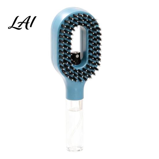 Scalp Massage Brush Heart Shape Spray Hair Brush Frizz Control Portable Detangling Comb 55ML Refillable Misting for Dry Flyaway & Tangled Smoothing