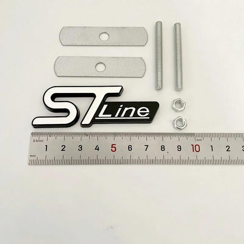 3D kovové logo ST Line odznak emblém na kufr přední mřížku pro Ford Focus MK4 PUMA Mondeo Kuga Fiesta ST Line samolepka příslušenství