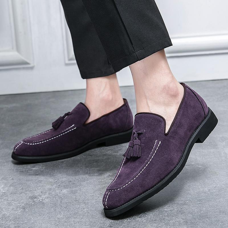 Fashion New Business Oxford British Men's Purple Tassel Style Oxford Shoes Moccasins Wedding Prom Homecoming Party Footwear Zapatos Homb