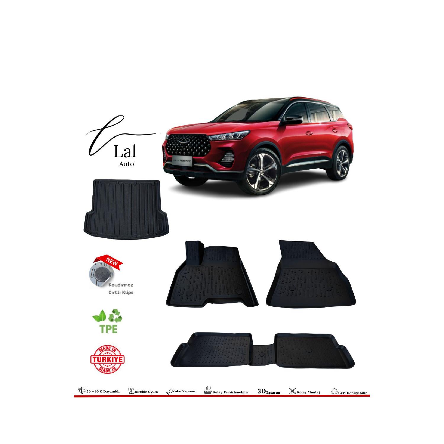 

Chery Tiggo 7 Pro 2023 3d Коврик для бассейна Набор для багажа