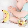 Baby Comfort Cartoon Rattle Doll Toy For Startle Reflexing Mitigation Wearable Hand Grip Soothing Teether Sleeping Toy