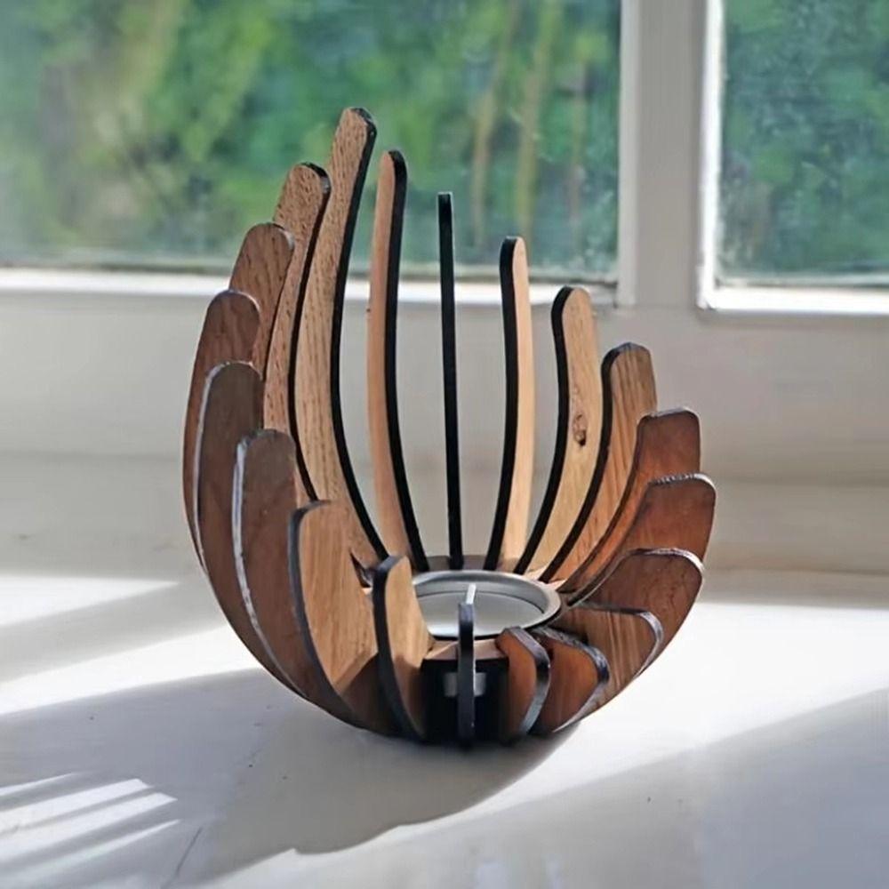 Handmade Lotus-shaped Candle Holder Decorative DIY Candle Stand  Holiday Celebration