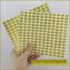 Gold Transparent QC Passed Stickers - Self-Adhesive Product Inspection Labels