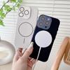 Luxury for Magsafe Wireless Charge Phone Case For iPhone 16 15 14 Pro 13 12 Pro Max Lens Protection Bumper Magnetic Back Cover