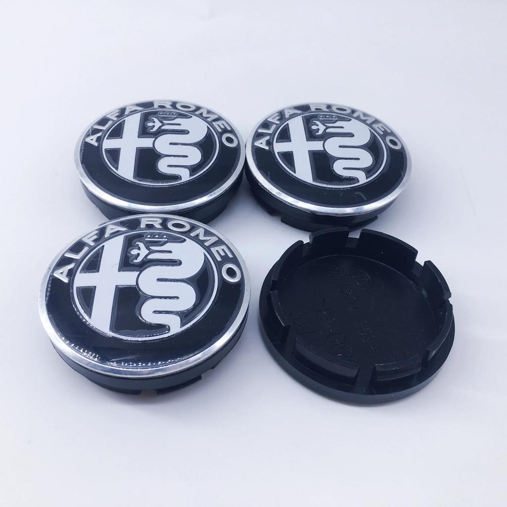 Car Stickers For Alfa Romeo 10Pcs 56mm For Alfa Romeo 159 147 156 Giulietta GT Mito Brera Giulia Car Wheel Hub Logo Modification