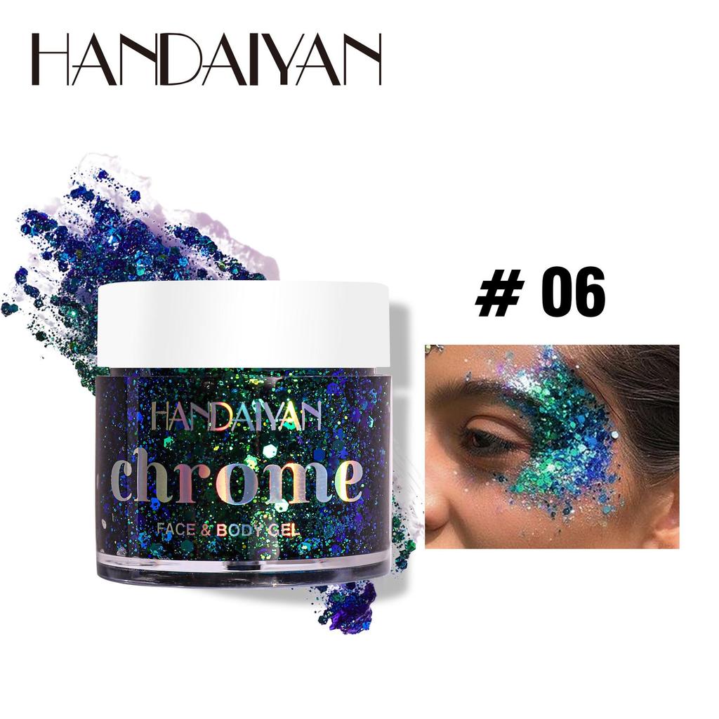 Gel Eyeshadow Color Changing Gel Glitter Eyeshadow Face Body Patch Glitter Stage Makeup Multifunctional Glitter Gel